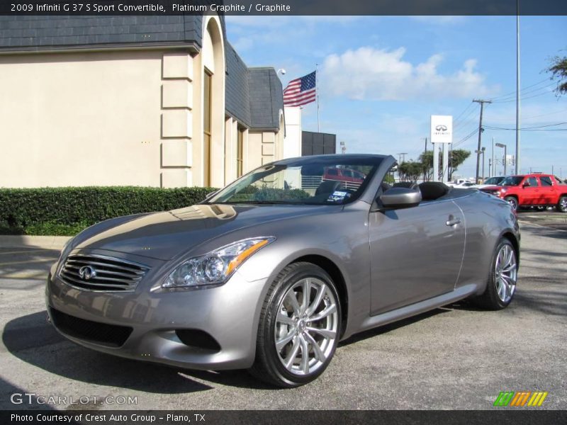 Platinum Graphite / Graphite 2009 Infiniti G 37 S Sport Convertible
