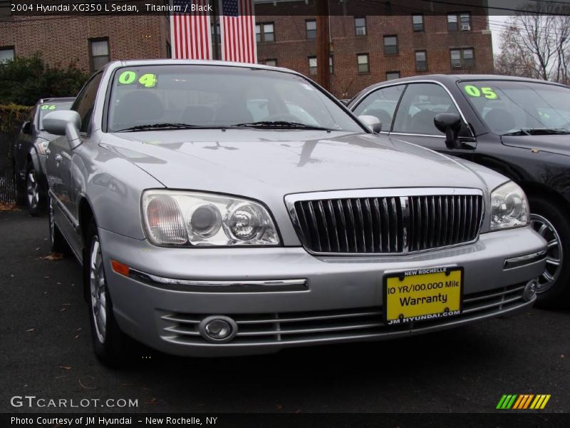 Titanium / Black 2004 Hyundai XG350 L Sedan