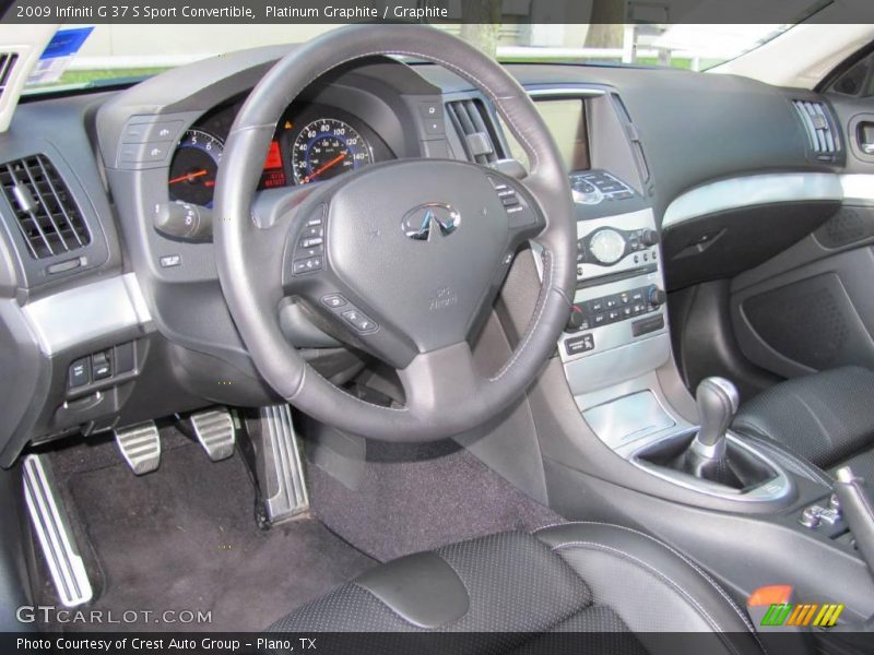 Platinum Graphite / Graphite 2009 Infiniti G 37 S Sport Convertible