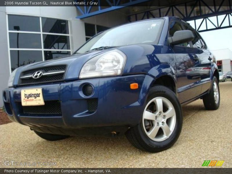 Nautical Blue Metallic / Gray 2006 Hyundai Tucson GL