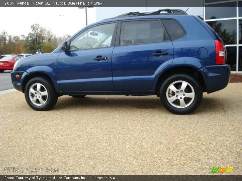 Nautical Blue Metallic / Gray 2006 Hyundai Tucson GL