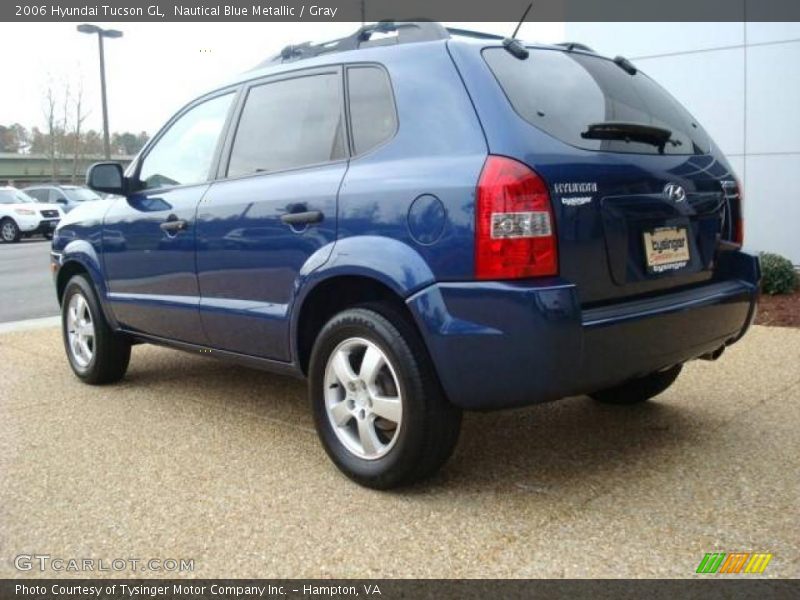 Nautical Blue Metallic / Gray 2006 Hyundai Tucson GL