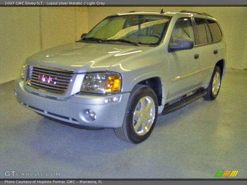 Liquid Silver Metallic / Light Gray 2007 GMC Envoy SLT