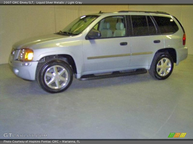 Liquid Silver Metallic / Light Gray 2007 GMC Envoy SLT