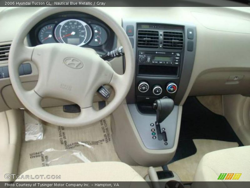 Nautical Blue Metallic / Gray 2006 Hyundai Tucson GL