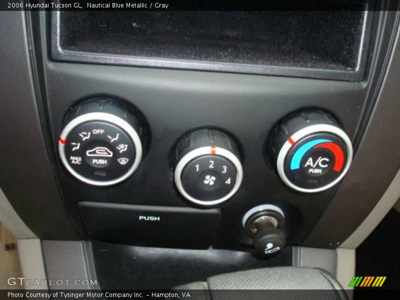 Nautical Blue Metallic / Gray 2006 Hyundai Tucson GL