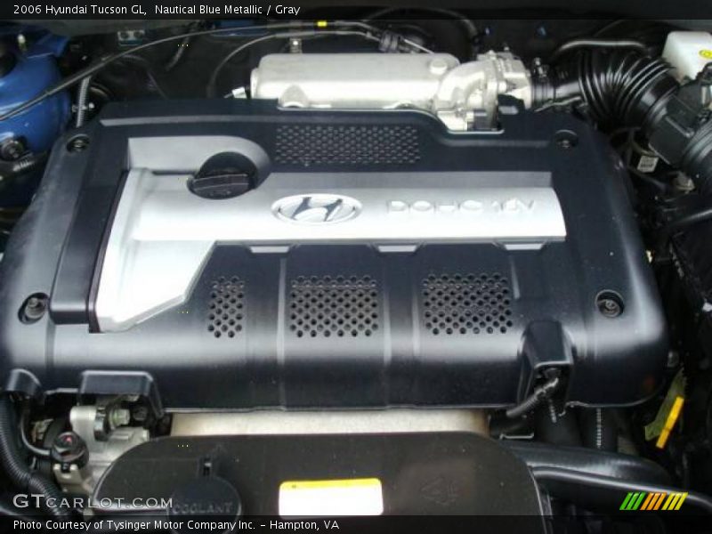 Nautical Blue Metallic / Gray 2006 Hyundai Tucson GL