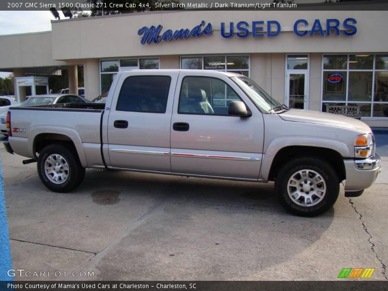 Silver Birch Metallic / Dark Titanium/Light Titanium 2007 GMC Sierra 1500 Classic Z71 Crew Cab 4x4
