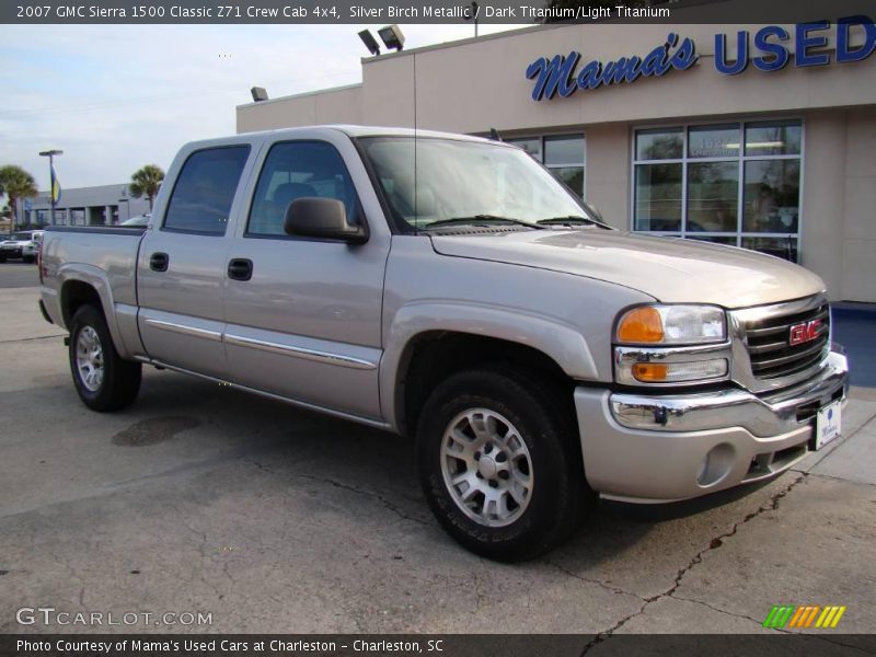 Silver Birch Metallic / Dark Titanium/Light Titanium 2007 GMC Sierra 1500 Classic Z71 Crew Cab 4x4