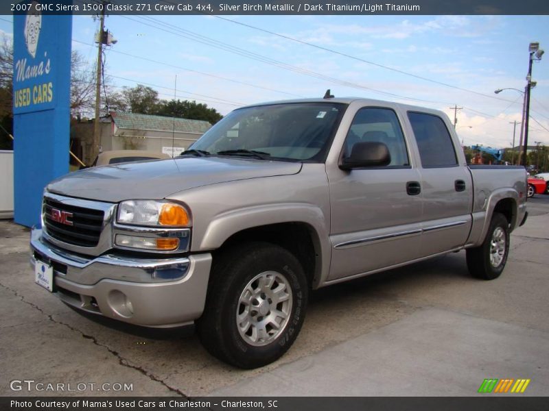 Silver Birch Metallic / Dark Titanium/Light Titanium 2007 GMC Sierra 1500 Classic Z71 Crew Cab 4x4