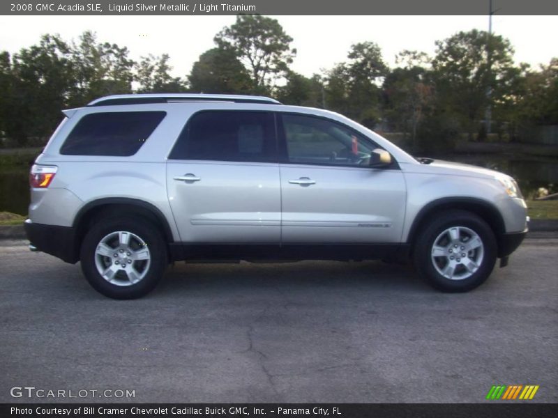 Liquid Silver Metallic / Light Titanium 2008 GMC Acadia SLE
