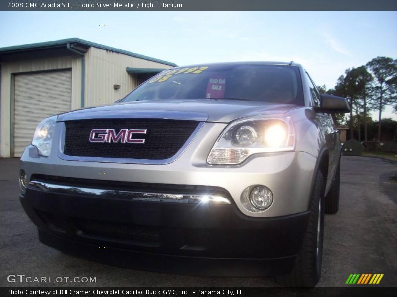 Liquid Silver Metallic / Light Titanium 2008 GMC Acadia SLE