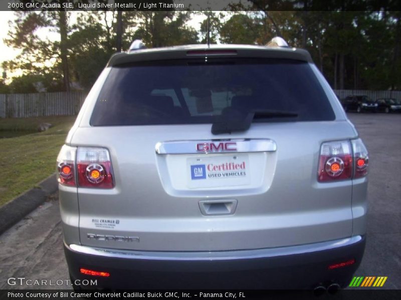 Liquid Silver Metallic / Light Titanium 2008 GMC Acadia SLE