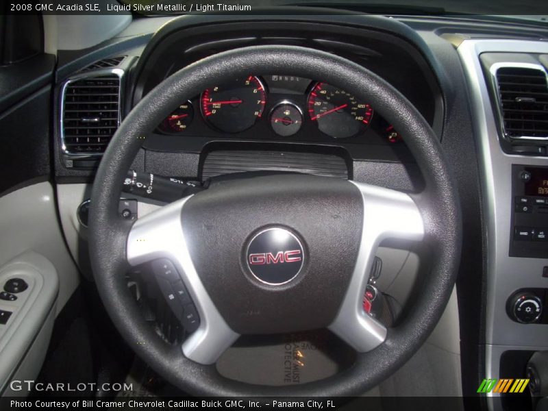 Liquid Silver Metallic / Light Titanium 2008 GMC Acadia SLE
