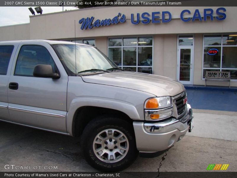Silver Birch Metallic / Dark Titanium/Light Titanium 2007 GMC Sierra 1500 Classic Z71 Crew Cab 4x4