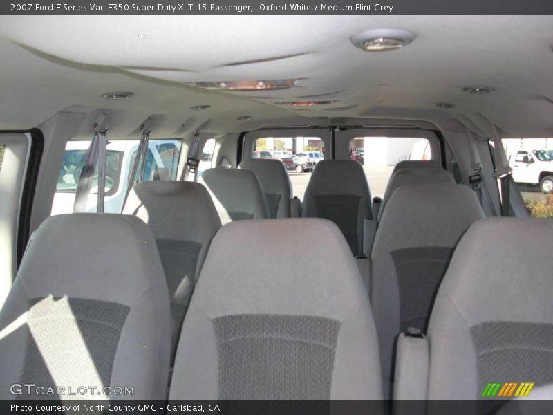 Oxford White / Medium Flint Grey 2007 Ford E Series Van E350 Super Duty XLT 15 Passenger