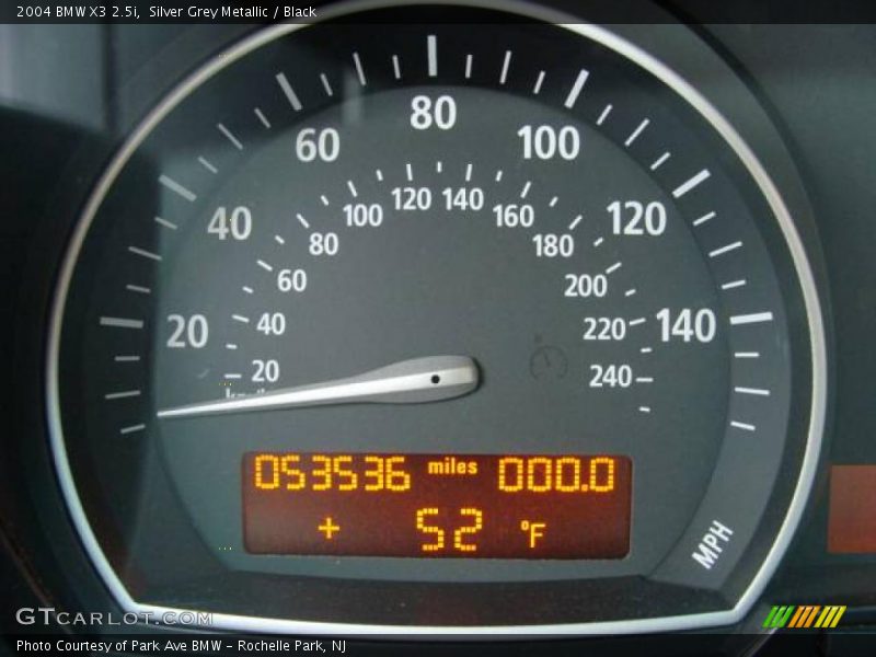 Silver Grey Metallic / Black 2004 BMW X3 2.5i