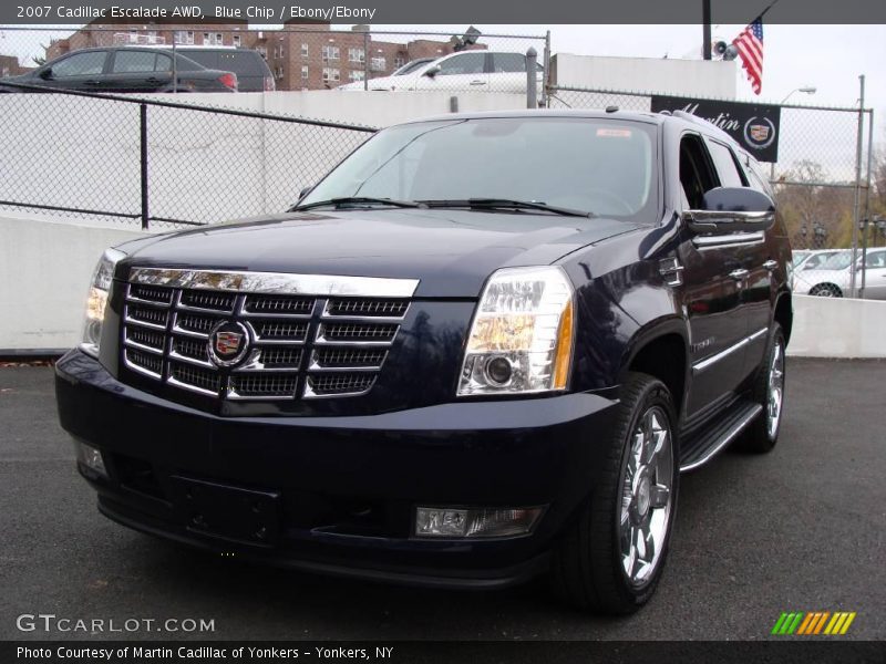 Blue Chip / Ebony/Ebony 2007 Cadillac Escalade AWD