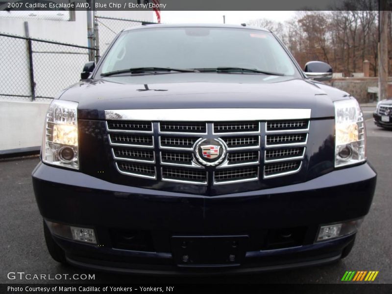 Blue Chip / Ebony/Ebony 2007 Cadillac Escalade AWD