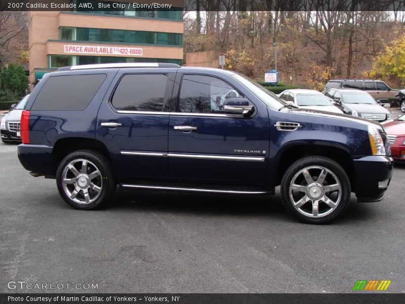 Blue Chip / Ebony/Ebony 2007 Cadillac Escalade AWD
