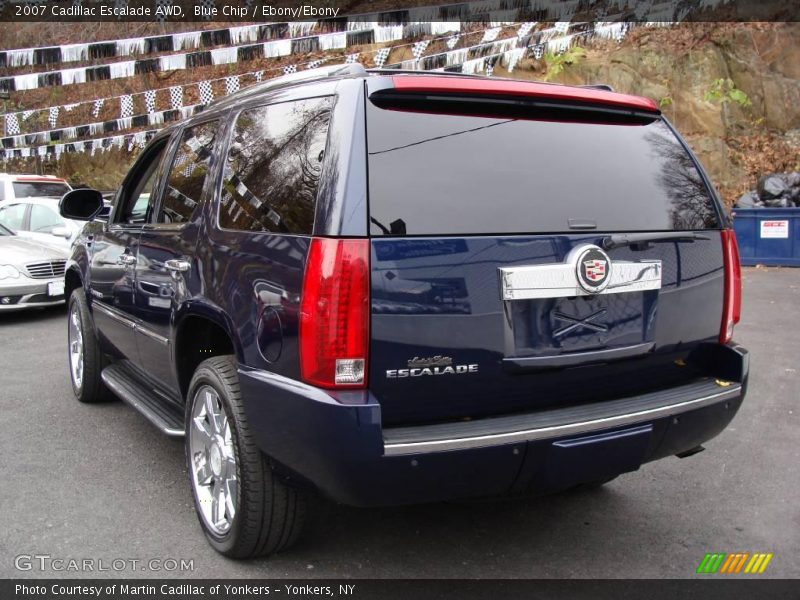 Blue Chip / Ebony/Ebony 2007 Cadillac Escalade AWD