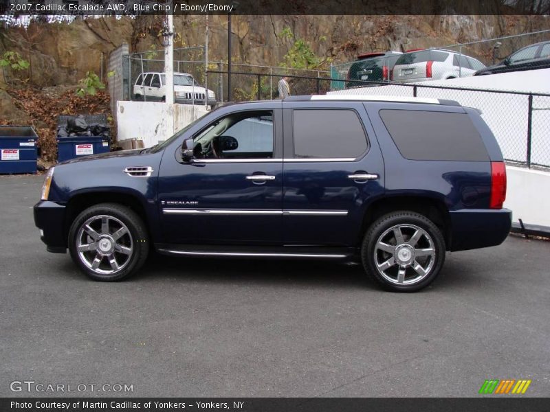 Blue Chip / Ebony/Ebony 2007 Cadillac Escalade AWD