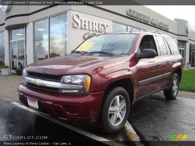 Majestic Red Metallic / Light Gray 2005 Chevrolet TrailBlazer LS 4x4
