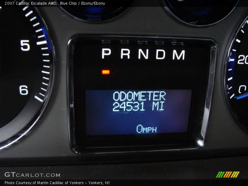 Blue Chip / Ebony/Ebony 2007 Cadillac Escalade AWD