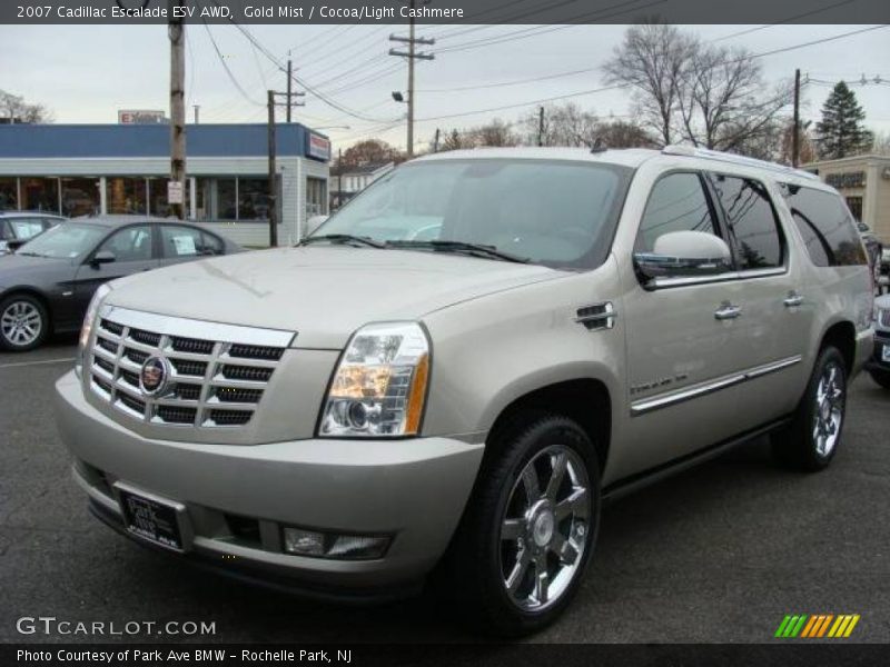Gold Mist / Cocoa/Light Cashmere 2007 Cadillac Escalade ESV AWD