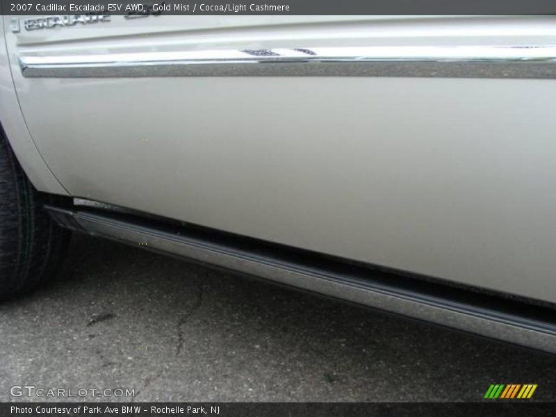 Gold Mist / Cocoa/Light Cashmere 2007 Cadillac Escalade ESV AWD