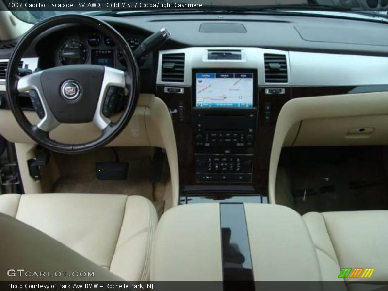 Gold Mist / Cocoa/Light Cashmere 2007 Cadillac Escalade ESV AWD