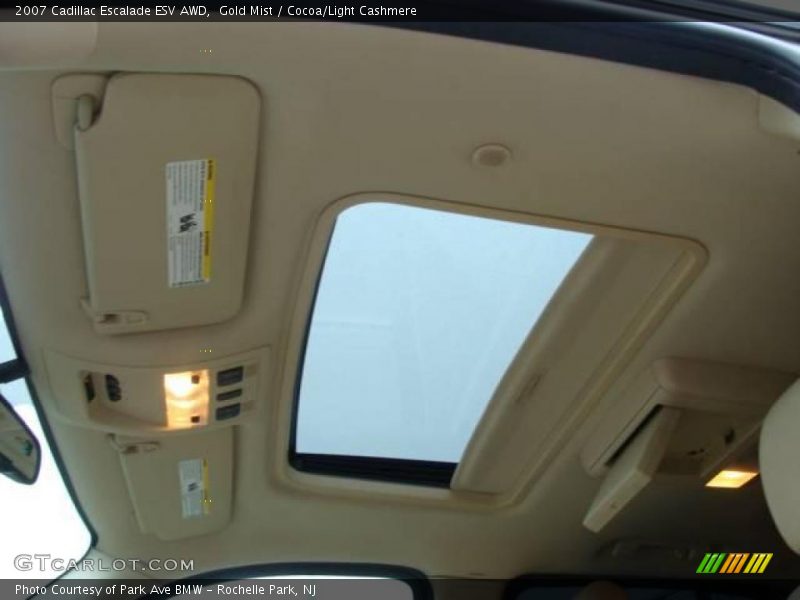 Gold Mist / Cocoa/Light Cashmere 2007 Cadillac Escalade ESV AWD