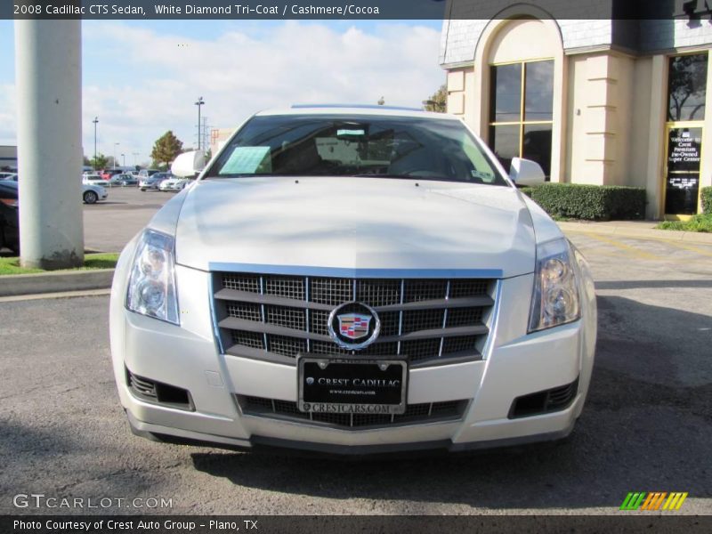 White Diamond Tri-Coat / Cashmere/Cocoa 2008 Cadillac CTS Sedan