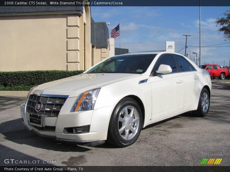 White Diamond Tri-Coat / Cashmere/Cocoa 2008 Cadillac CTS Sedan