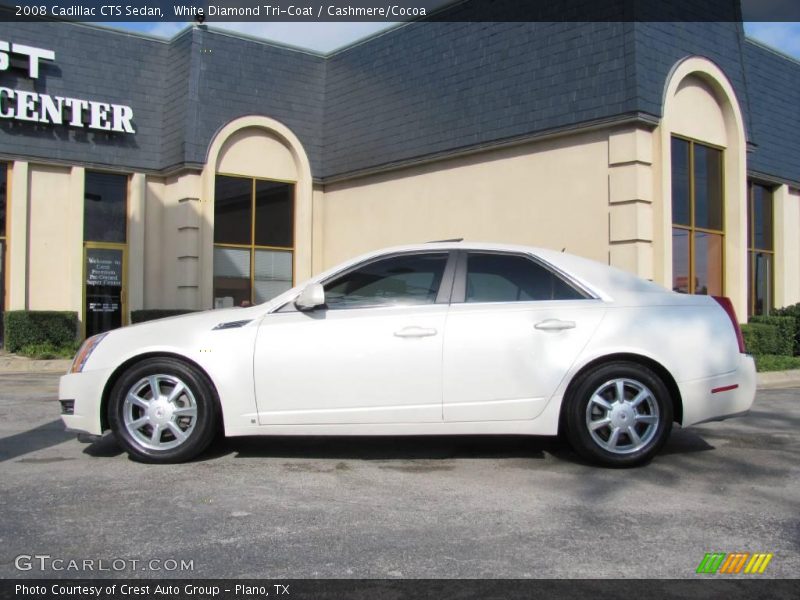 White Diamond Tri-Coat / Cashmere/Cocoa 2008 Cadillac CTS Sedan