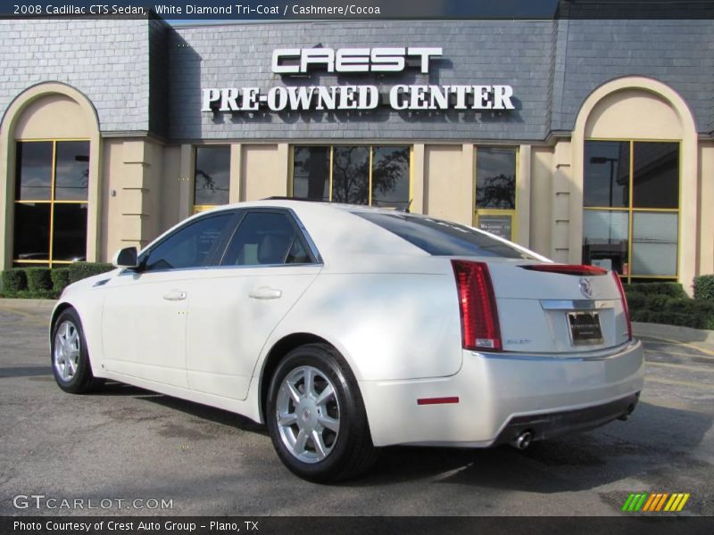 White Diamond Tri-Coat / Cashmere/Cocoa 2008 Cadillac CTS Sedan
