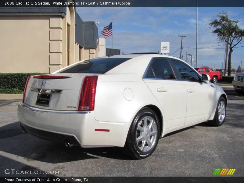 White Diamond Tri-Coat / Cashmere/Cocoa 2008 Cadillac CTS Sedan