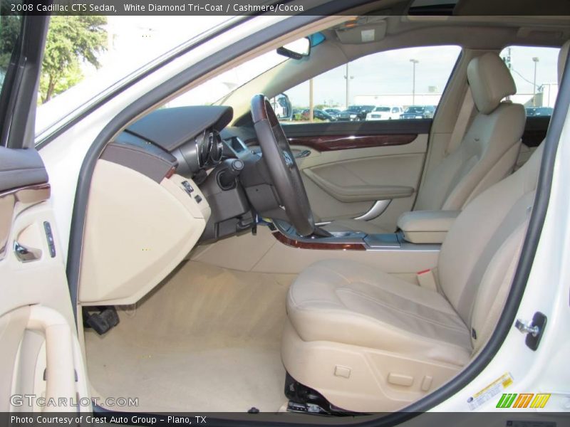 White Diamond Tri-Coat / Cashmere/Cocoa 2008 Cadillac CTS Sedan