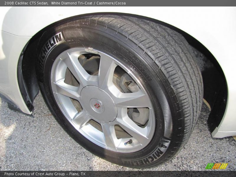 White Diamond Tri-Coat / Cashmere/Cocoa 2008 Cadillac CTS Sedan