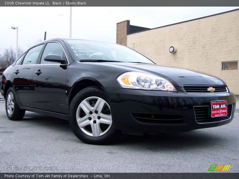 Black / Ebony Black 2008 Chevrolet Impala LS