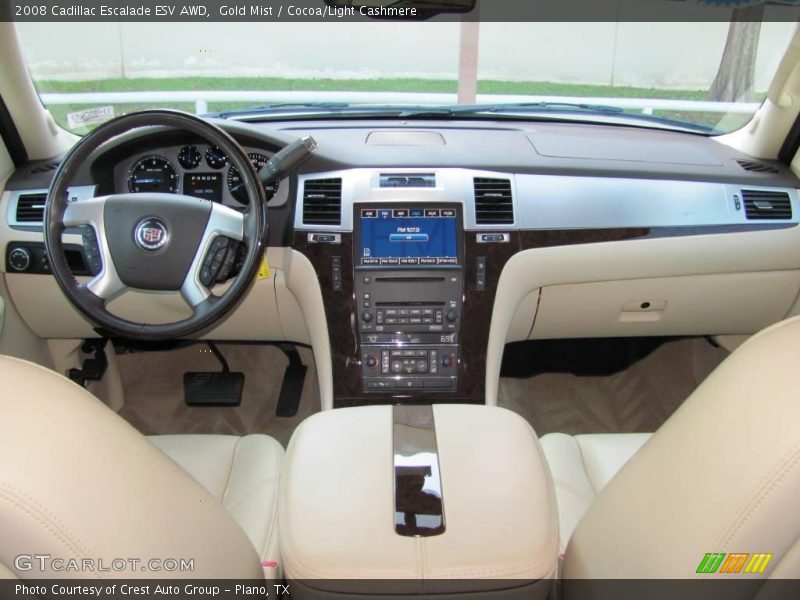 Gold Mist / Cocoa/Light Cashmere 2008 Cadillac Escalade ESV AWD