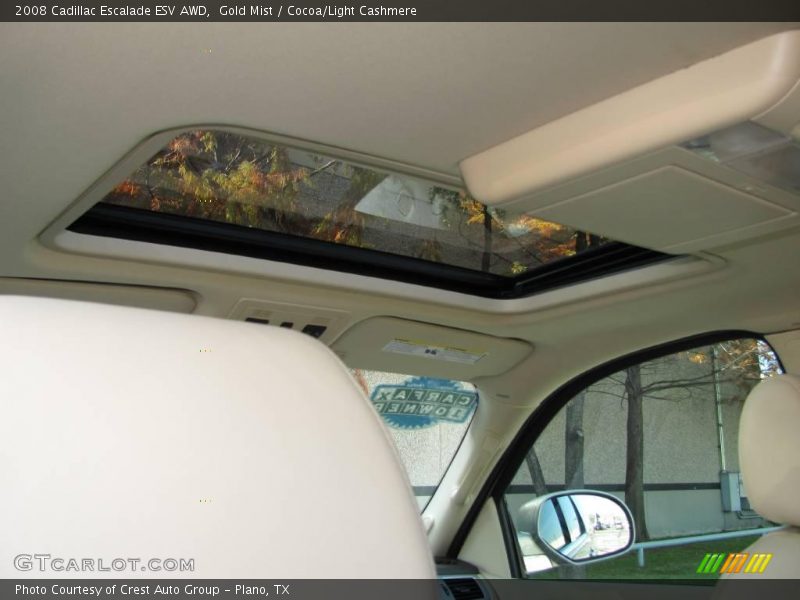 Gold Mist / Cocoa/Light Cashmere 2008 Cadillac Escalade ESV AWD