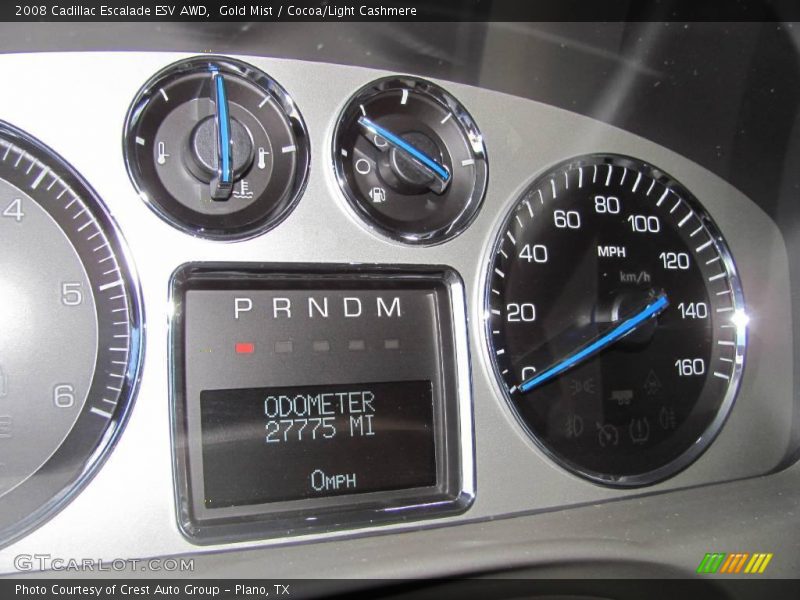 Gold Mist / Cocoa/Light Cashmere 2008 Cadillac Escalade ESV AWD