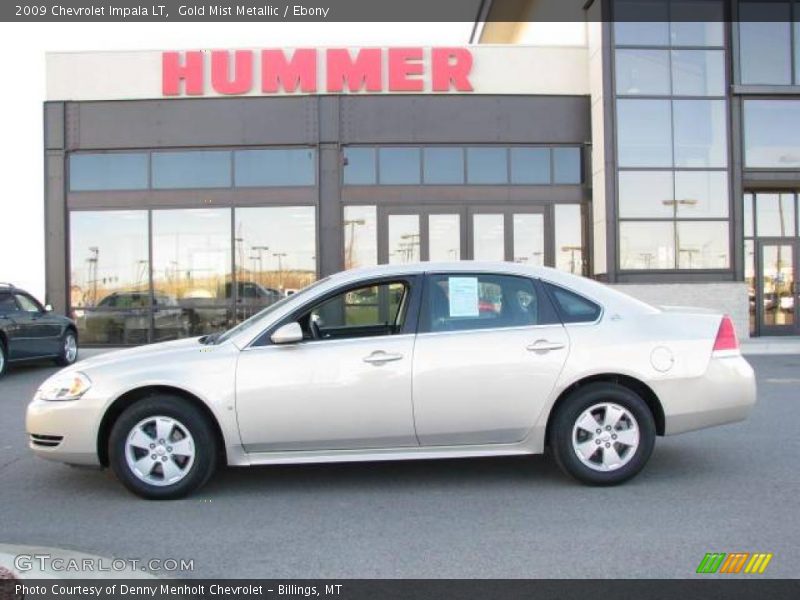 Gold Mist Metallic / Ebony 2009 Chevrolet Impala LT
