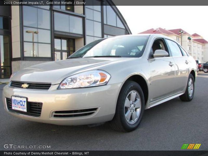 Gold Mist Metallic / Ebony 2009 Chevrolet Impala LT