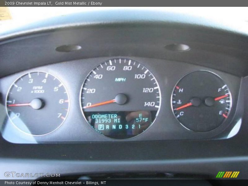 Gold Mist Metallic / Ebony 2009 Chevrolet Impala LT