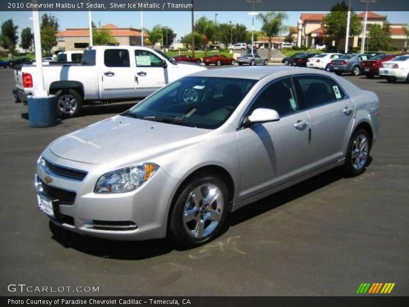 Silver Ice Metallic / Titanium 2010 Chevrolet Malibu LT Sedan