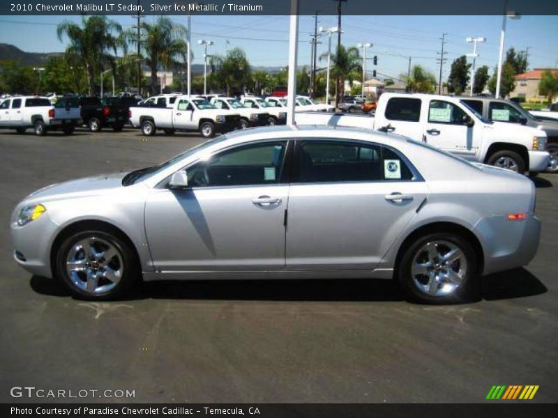 Silver Ice Metallic / Titanium 2010 Chevrolet Malibu LT Sedan