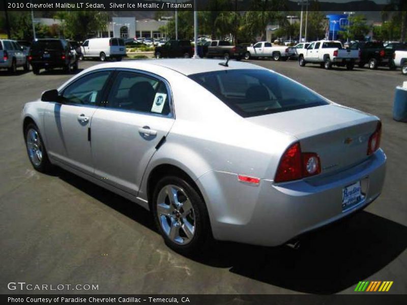 Silver Ice Metallic / Titanium 2010 Chevrolet Malibu LT Sedan