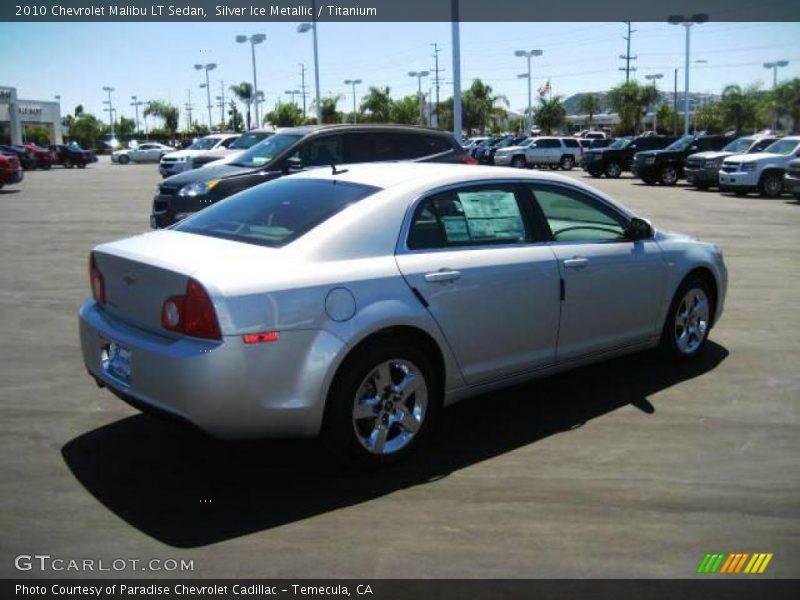 Silver Ice Metallic / Titanium 2010 Chevrolet Malibu LT Sedan